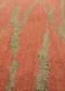 contour red and orange wool hand tufted Rug - CloseUp contour red and orange wool hand tufted Rug - CloseUp