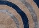 linear ivory wool and viscose hand tufted Rug - CloseUp linear ivory wool and viscose hand tufted Rug - CloseUp