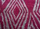 linear pink and purple wool and viscose hand tufted Rug - CloseUp