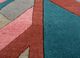 linear multi wool hand tufted Rug - CloseUp