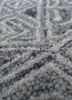 imara grey and black wool hand tufted Rug - CloseUp