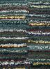 linear blue wool and viscose hand tufted Rug - CloseUp linear blue wool and viscose hand tufted Rug - CloseUp