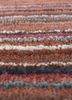 linear red and orange wool and viscose hand tufted Rug - CloseUp linear red and orange wool and viscose hand tufted Rug - CloseUp