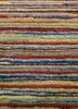 linear green wool and viscose hand tufted Rug - CloseUp linear green wool and viscose hand tufted Rug - CloseUp