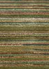 linear green wool and viscose hand tufted Rug - CloseUp linear green wool and viscose hand tufted Rug - CloseUp