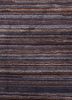 linear grey and black wool and viscose hand tufted Rug - CloseUp linear grey and black wool and viscose hand tufted Rug - CloseUp