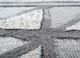 linear grey and black wool and viscose hand tufted Rug - CloseUp