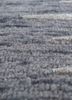 contour grey and black wool hand tufted Rug - CloseUp