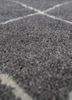 contour grey and black wool and viscose hand tufted Rug - CloseUp