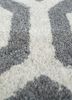 contour grey and black wool and viscose hand tufted Rug - CloseUp