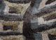 linear grey and black wool and viscose hand tufted Rug - CloseUp linear grey and black wool and viscose hand tufted Rug - CloseUp