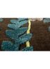 hacienda beige and brown wool and viscose hand tufted Rug - CloseUp