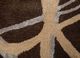 linear beige and brown wool and viscose hand tufted Rug - CloseUp linear beige and brown wool and viscose hand tufted Rug - CloseUp