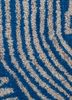 pathways blue wool and viscose hand tufted Rug - CloseUp pathways blue wool and viscose hand tufted Rug - CloseUp