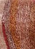 linear red and orange wool and viscose hand tufted Rug - CloseUp linear red and orange wool and viscose hand tufted Rug - CloseUp