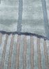white noise blue wool and viscose hand tufted Rug - CloseUp white noise blue wool and viscose hand tufted Rug - CloseUp