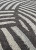pathways grey and black wool and viscose hand tufted Rug - CloseUp pathways grey and black wool and viscose hand tufted Rug - CloseUp