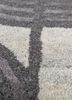 pathways grey and black wool and viscose hand tufted Rug - CloseUp
