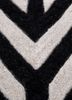 adrift grey and black wool hand tufted Rug - CloseUp