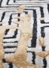 adrift gold wool and viscose hand tufted Rug - CloseUp