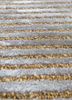 linear grey and black wool and viscose hand tufted Rug - CloseUp linear grey and black wool and viscose hand tufted Rug - CloseUp