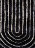 caliedo grey and black wool and viscose hand tufted Rug - CloseUp