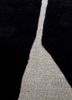 zig zag grey and black wool and viscose hand tufted Rug - CloseUp zig zag grey and black wool and viscose hand tufted Rug - CloseUp