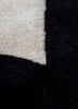 zig zag grey and black wool and viscose hand tufted Rug - CloseUp zig zag grey and black wool and viscose hand tufted Rug - CloseUp