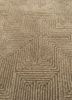 cera green viscose hand tufted Rug - CloseUp