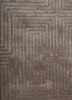 cera grey and black viscose hand tufted Rug - CloseUp