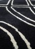 adrift grey and black wool and viscose hand tufted Rug - CloseUp