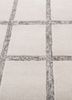 linear ivory wool hand tufted Rug - CloseUp linear ivory wool hand tufted Rug - CloseUp