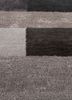 linear grey and black wool and viscose hand tufted Rug - CloseUp linear grey and black wool and viscose hand tufted Rug - CloseUp