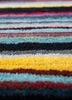 linear multi wool and viscose hand tufted Rug - CloseUp linear multi wool and viscose hand tufted Rug - CloseUp