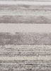 linear grey and black wool and viscose hand tufted Rug - CloseUp