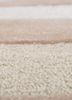 linear ivory wool and viscose hand tufted Rug - CloseUp linear ivory wool and viscose hand tufted Rug - CloseUp
