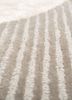 caliedo beige and brown wool and viscose hand tufted Rug - CloseUp