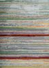 linear blue wool and viscose hand tufted Rug - CloseUp linear blue wool and viscose hand tufted Rug - CloseUp