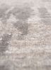 bespoke sile beige and brown wool and viscose hand loom Rug - CloseUp