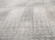 basis grey and black wool and bamboo silk hand loom Rug - CloseUp