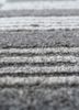 basis grey and black wool and viscose hand loom Rug - CloseUp basis grey and black wool and viscose hand loom Rug - CloseUp