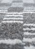 basis grey and black wool hand loom Rug - CloseUp basis grey and black wool hand loom Rug - CloseUp
