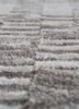 basis beige and brown wool hand loom Rug - CloseUp