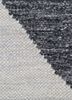 checkers grey and black wool and viscose flat weaves Rug - CloseUp checkers grey and black wool and viscose flat weaves Rug - CloseUp