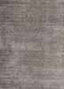 saga grey and black bamboo silk hand loom Rug - CloseUp saga grey and black bamboo silk hand loom Rug - CloseUp
