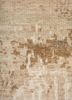 entropy ivory wool and silk hand knotted Rug - CloseUp