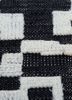 manifest grey and black wool hand knotted Rug - CloseUp manifest grey and black wool hand knotted Rug - CloseUp