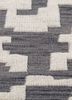 manifest grey and black wool hand knotted Rug - CloseUp