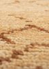 thyme gold wool hand knotted Rug - CloseUp