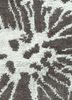 pansy grey and black wool and bamboo silk hand knotted Rug - CloseUp